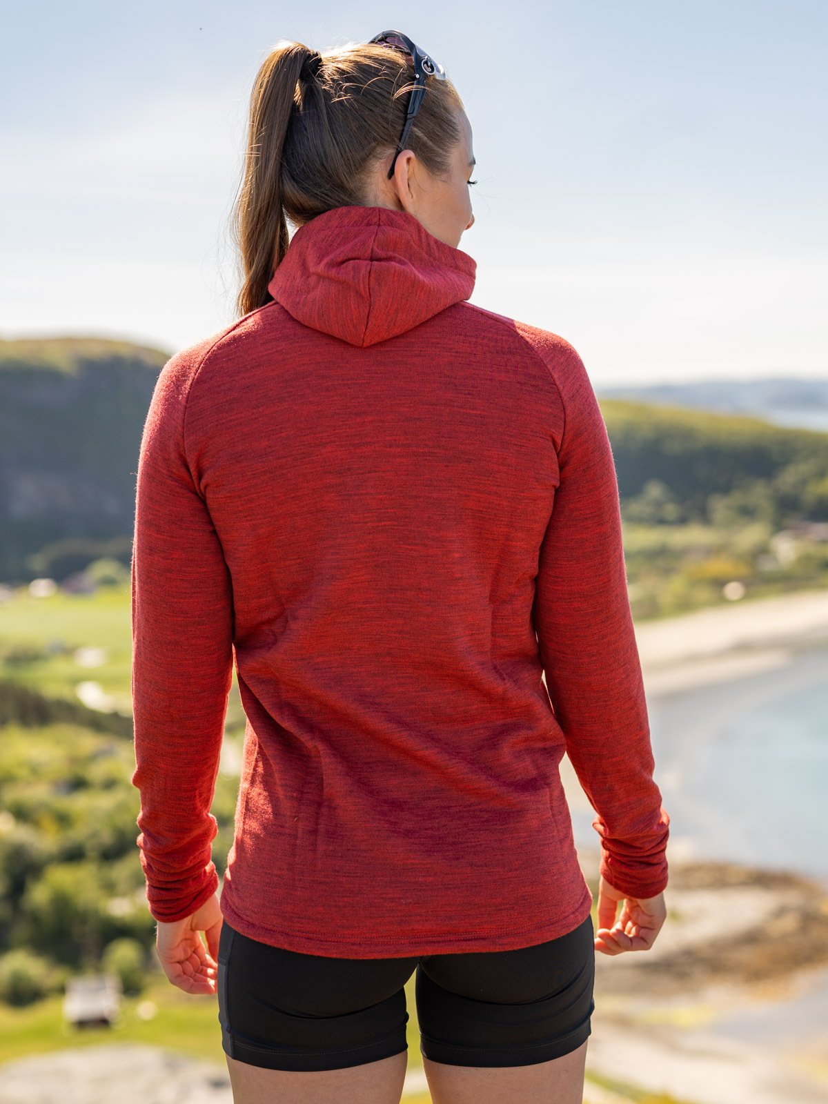 Devold Nibba Jacket w/Hood Cayenne Melange