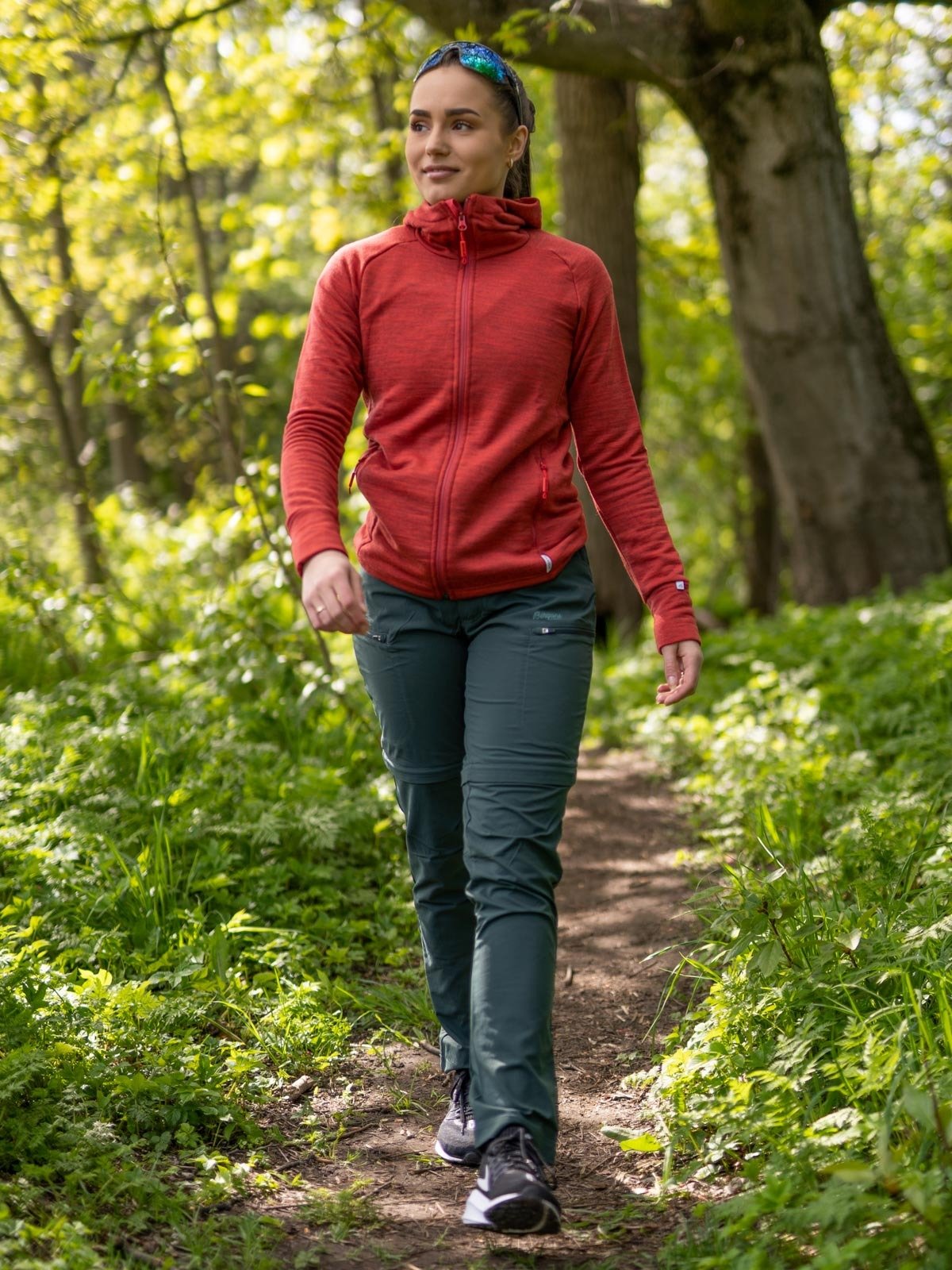 Devold Nibba Jacket w/Hood Cayenne Melange