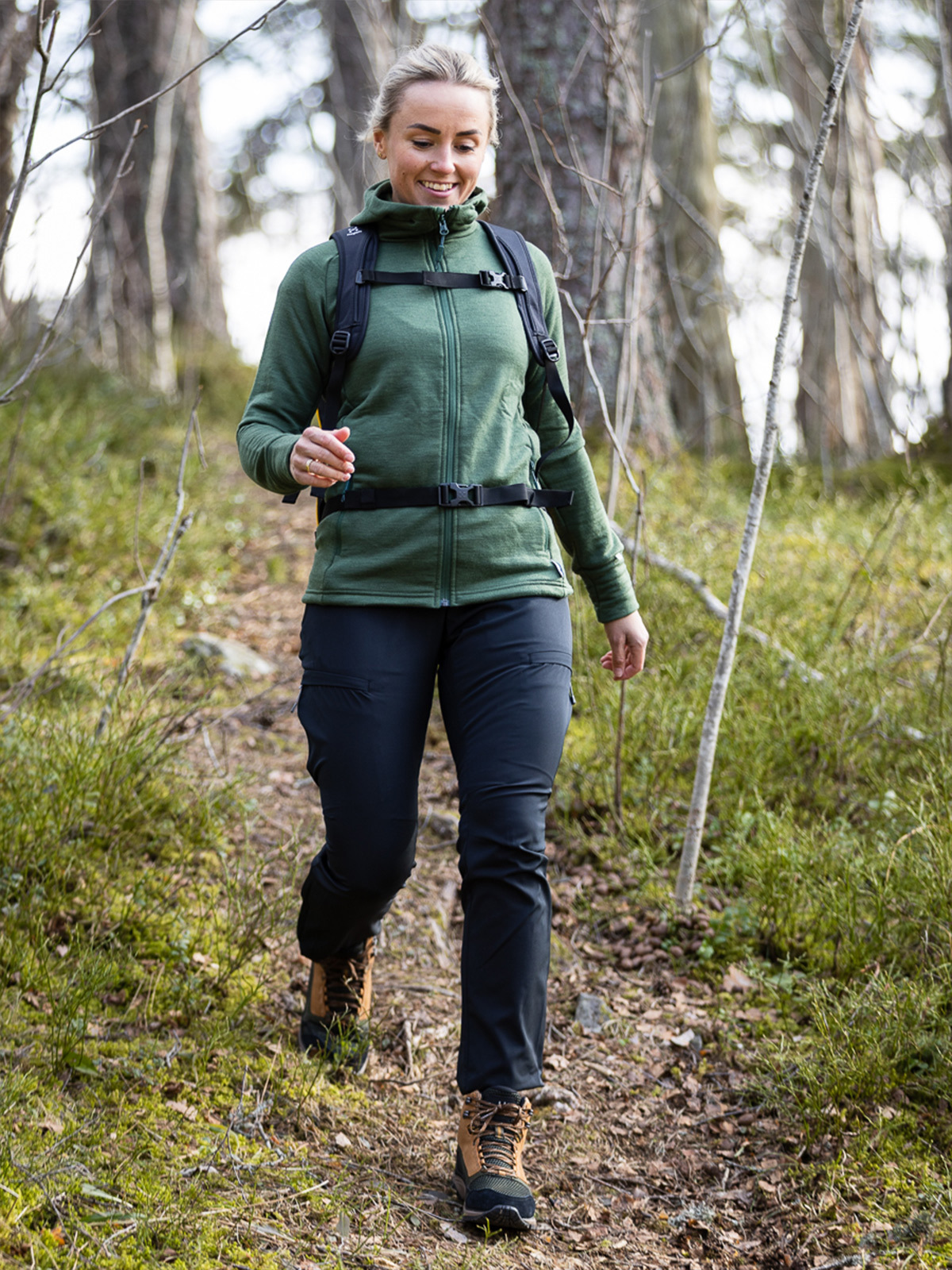 Devold Nibba Jacket w/Hood Forest Melange