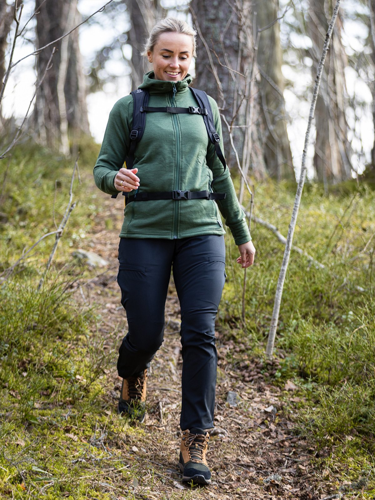 Devold Nibba Jacket w/Hood Forest Melange