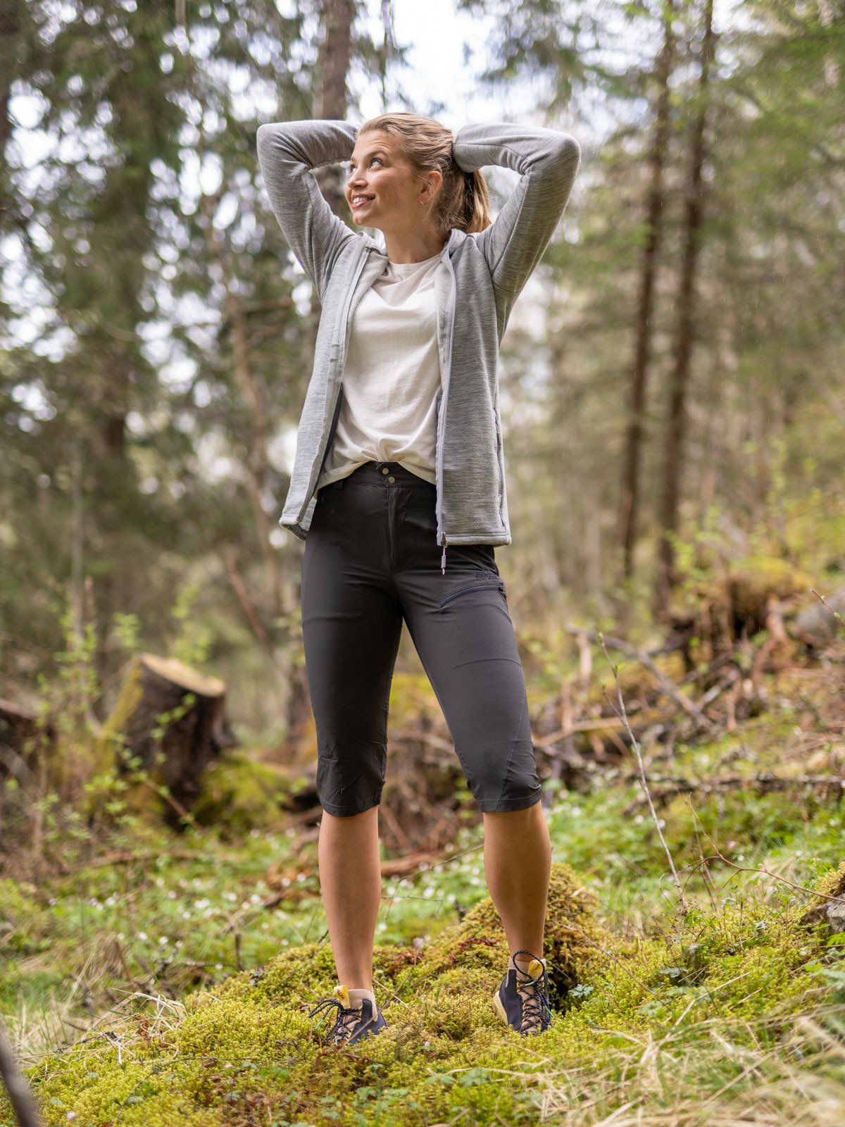 Devold Nibba Jacket w/Hood Grey Melange