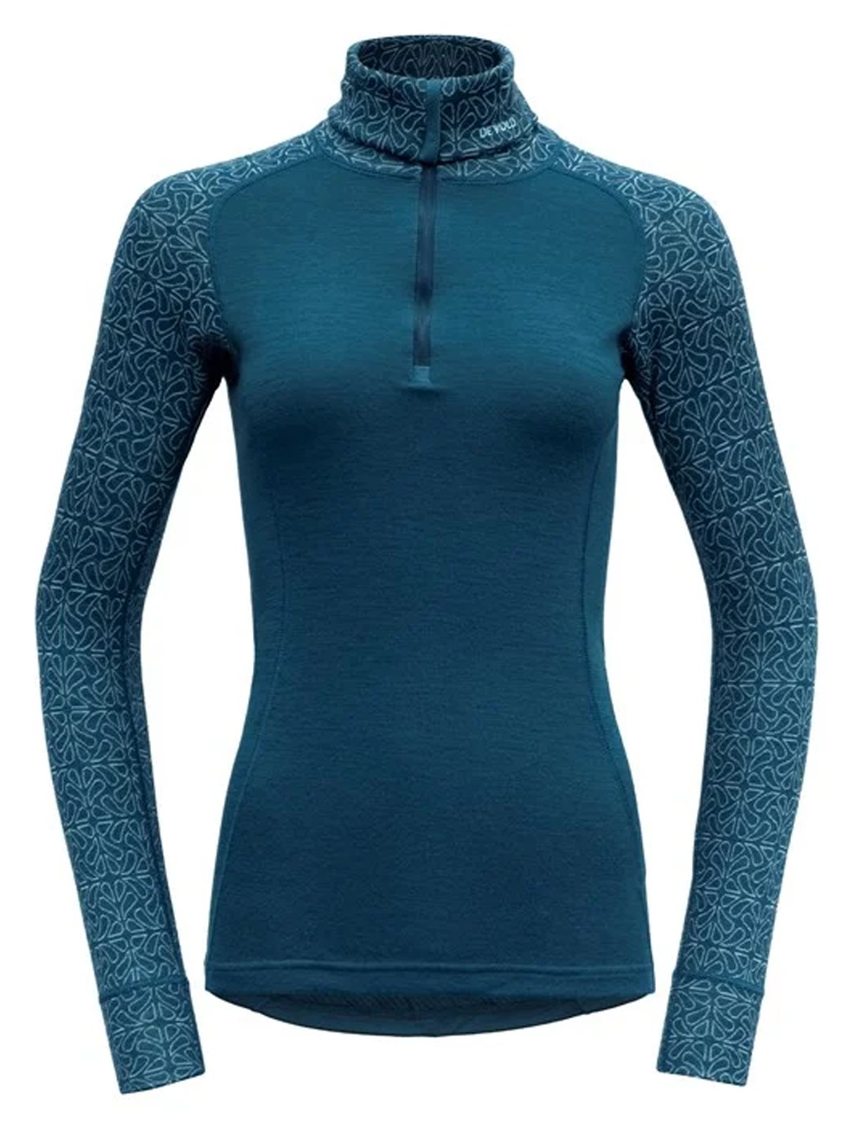Devold Duo Active Merino 205 Zip Neck Woman Flood