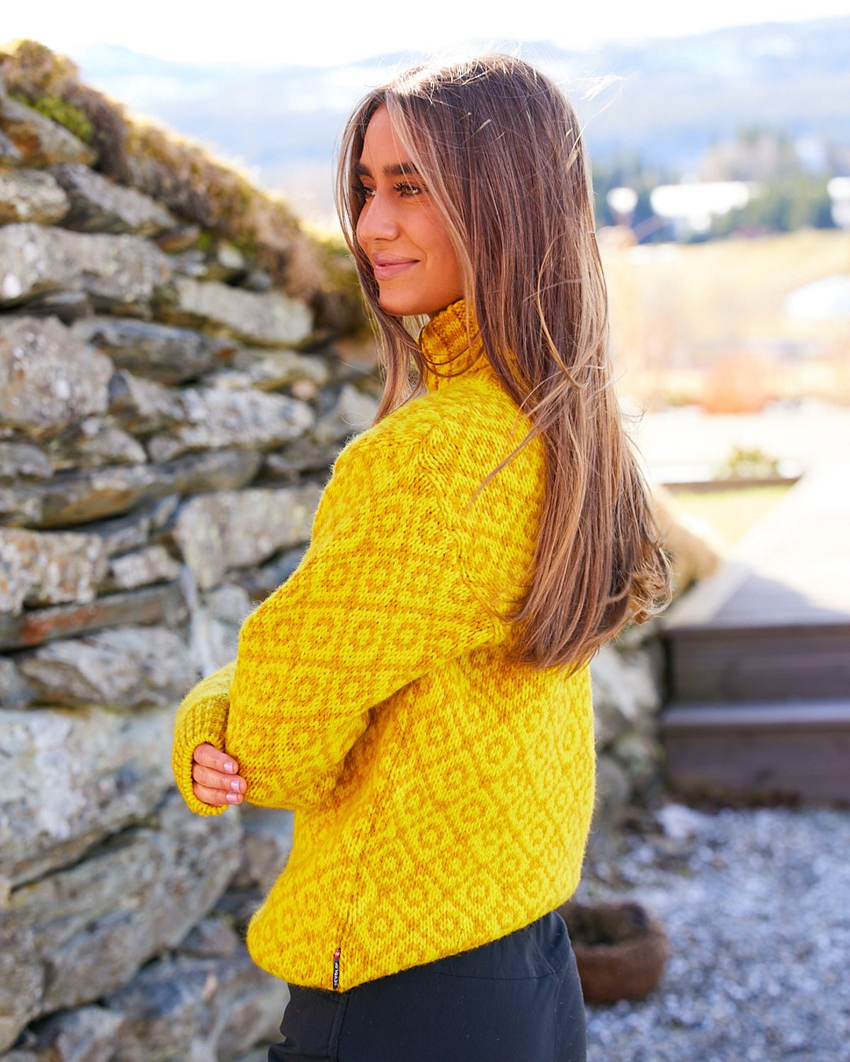 Devold Svalbard Sweater High Neck Cyber/ arrowwood