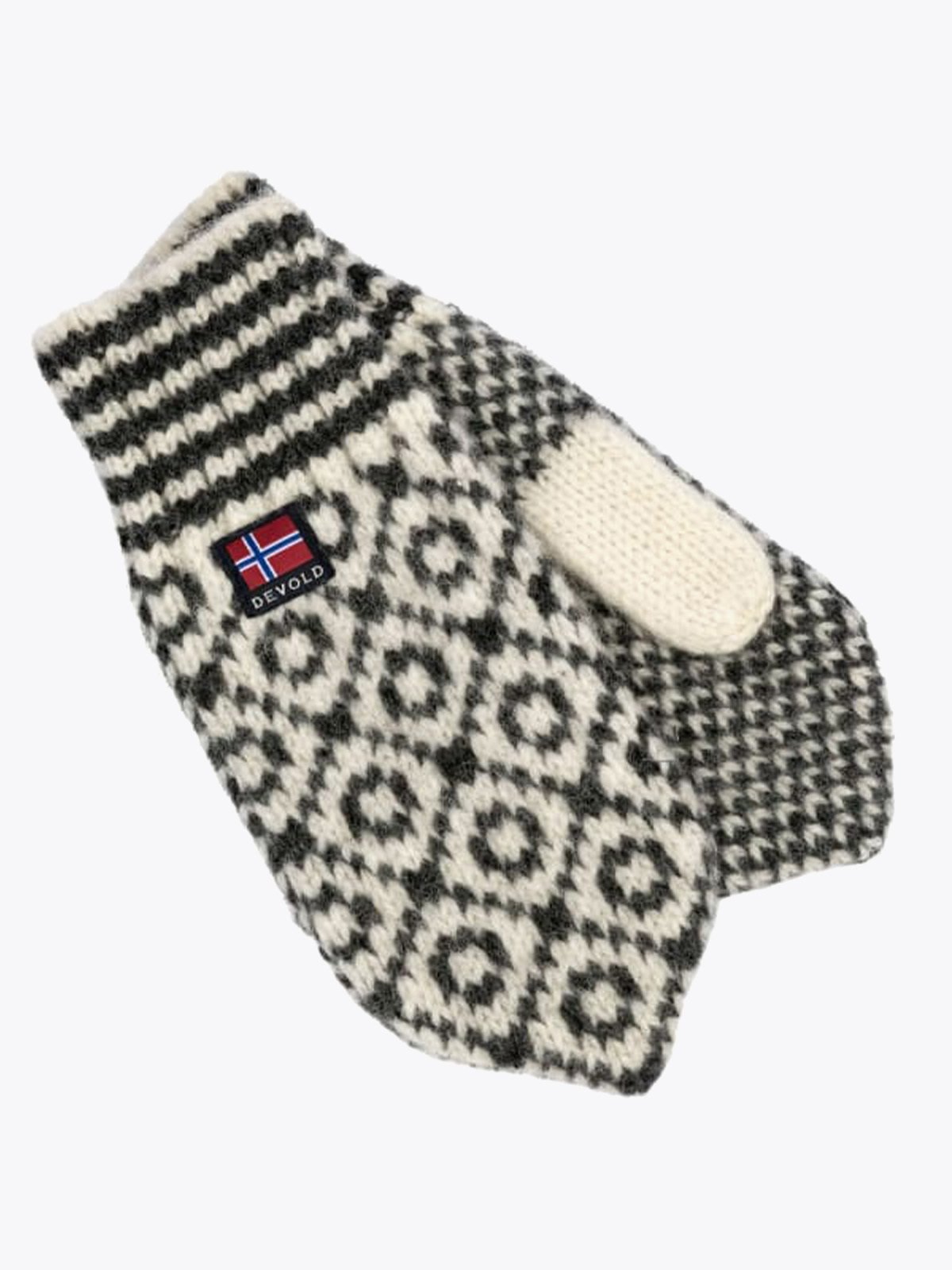 Devold Svalbard Mitten Offwhite / Anhracite