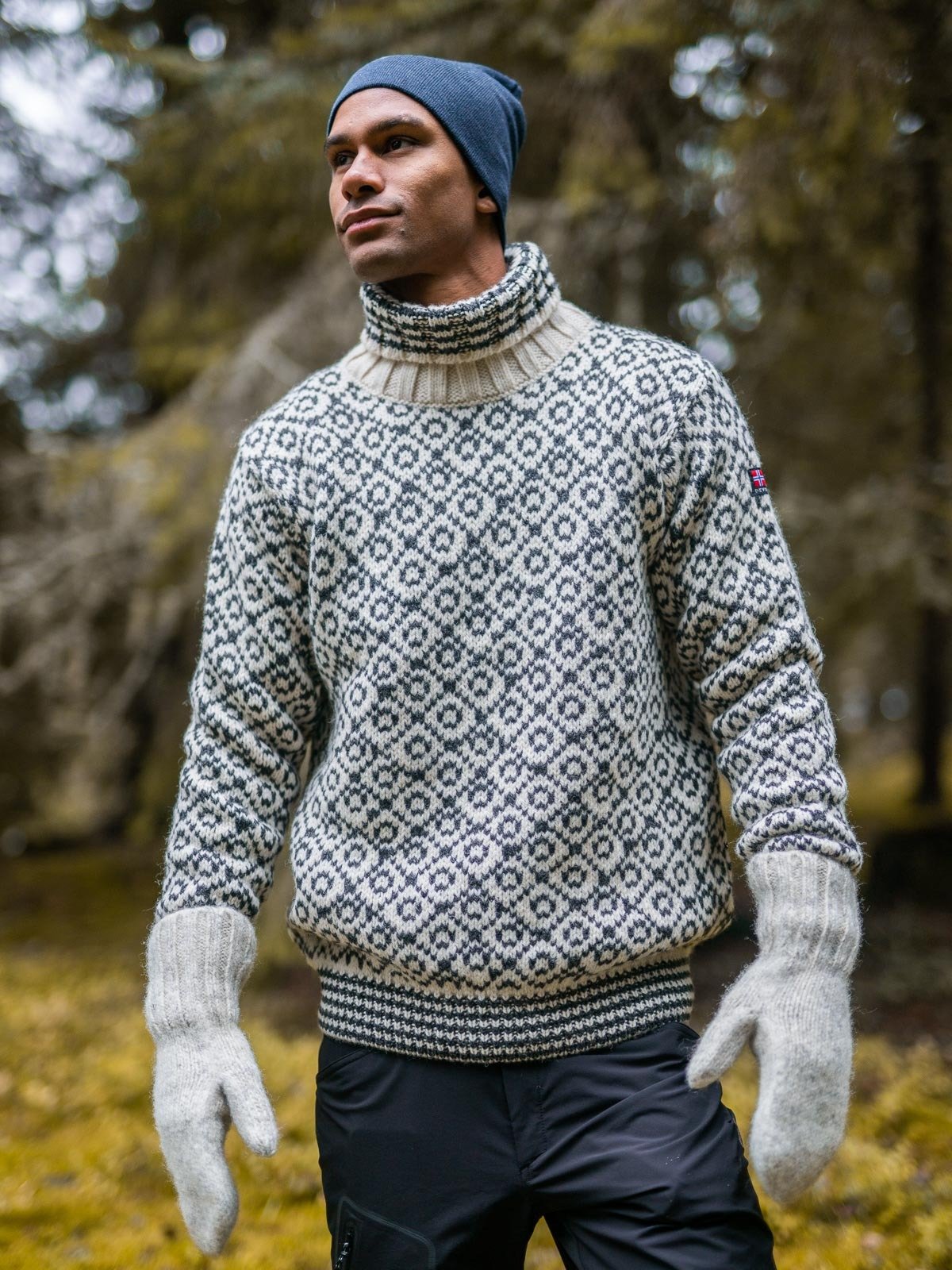 Devold Nansen Mitten Grey Melange