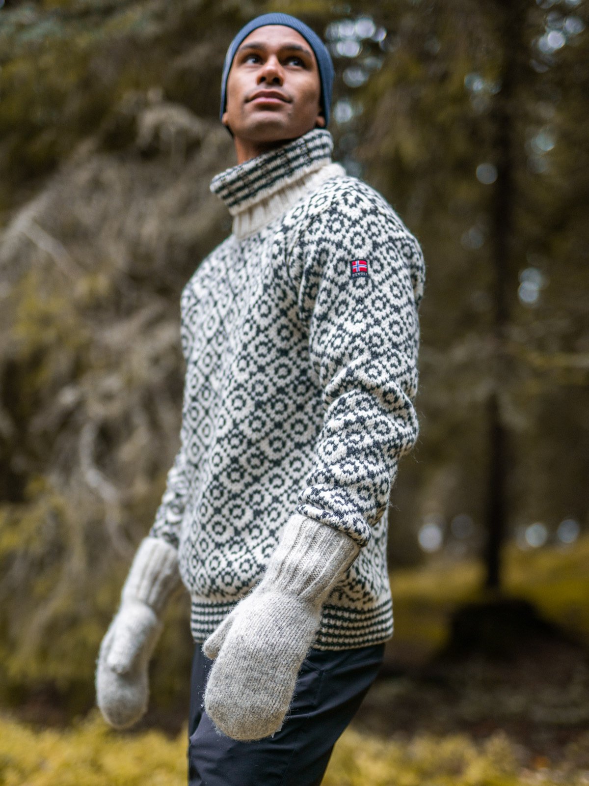 Devold Nansen Mitten Grey Melange