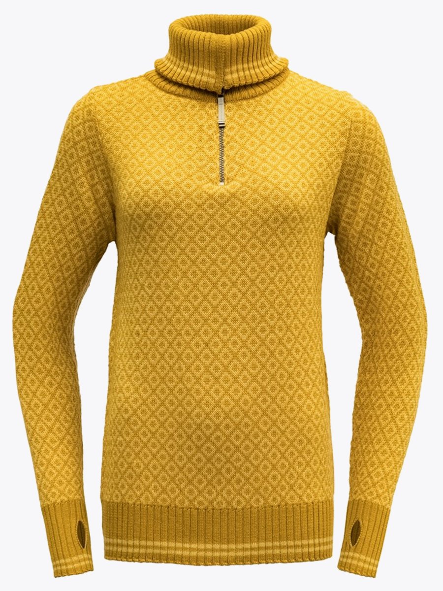 Devold Slogen Zip Neck Arrowwood