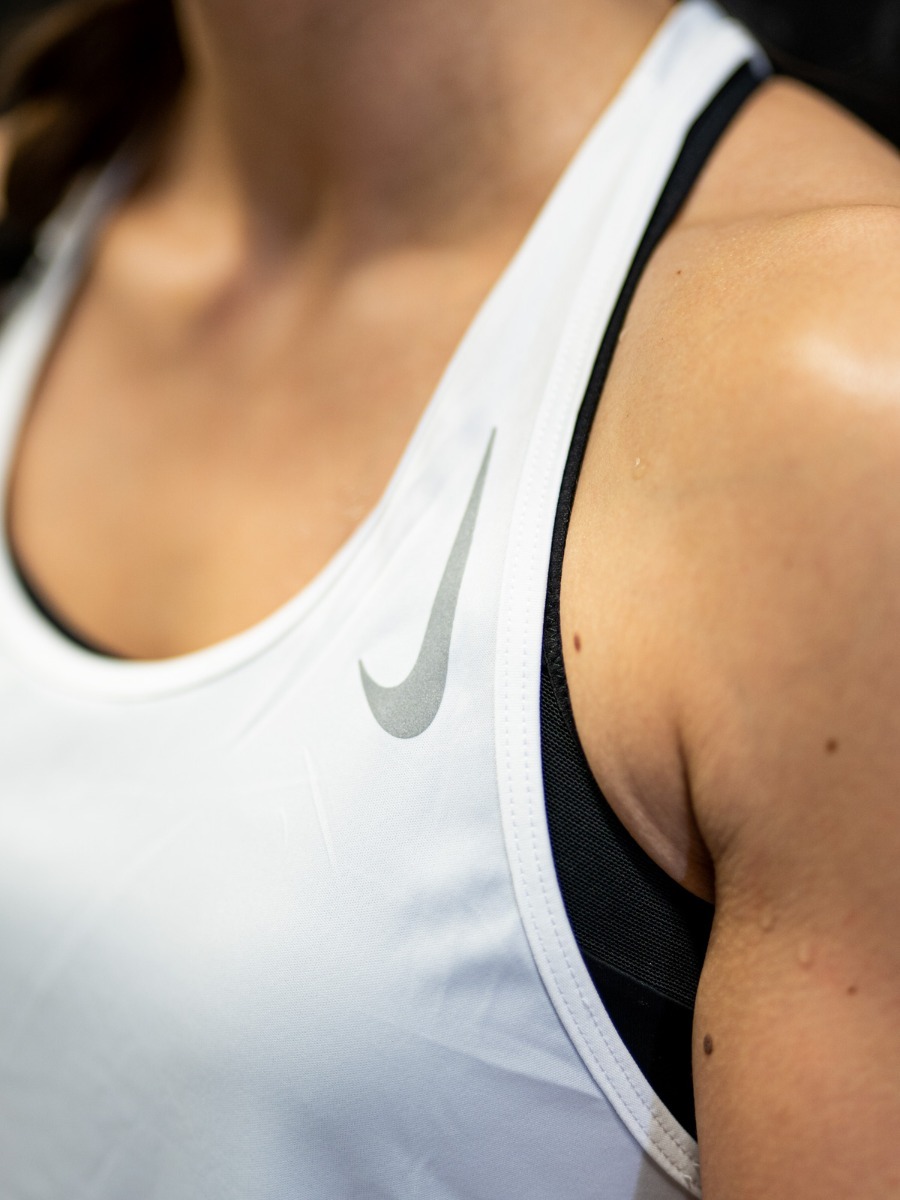 Nike Miler Tank Racer White