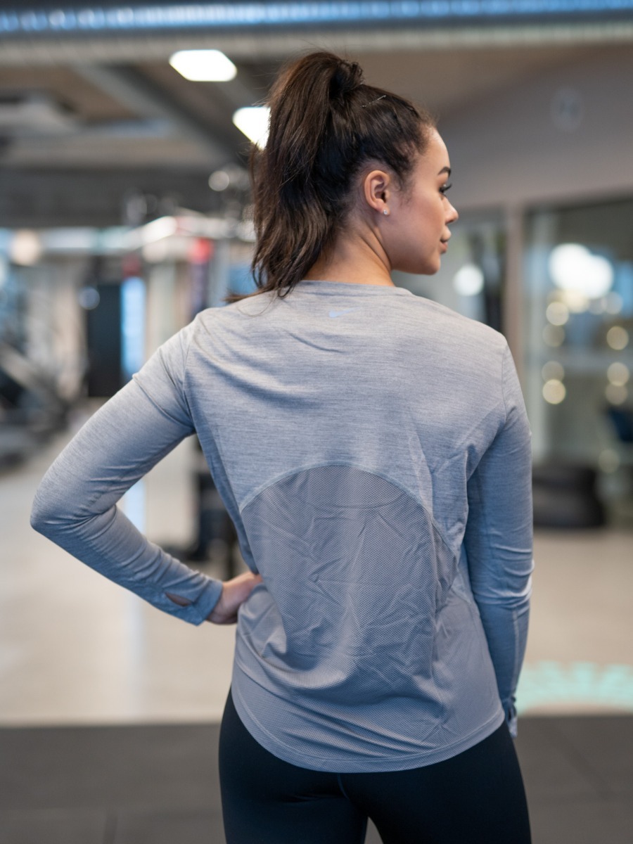 Nike Miler LS Gunsmoke/ Atmosphere Grey/ Reflective Silver