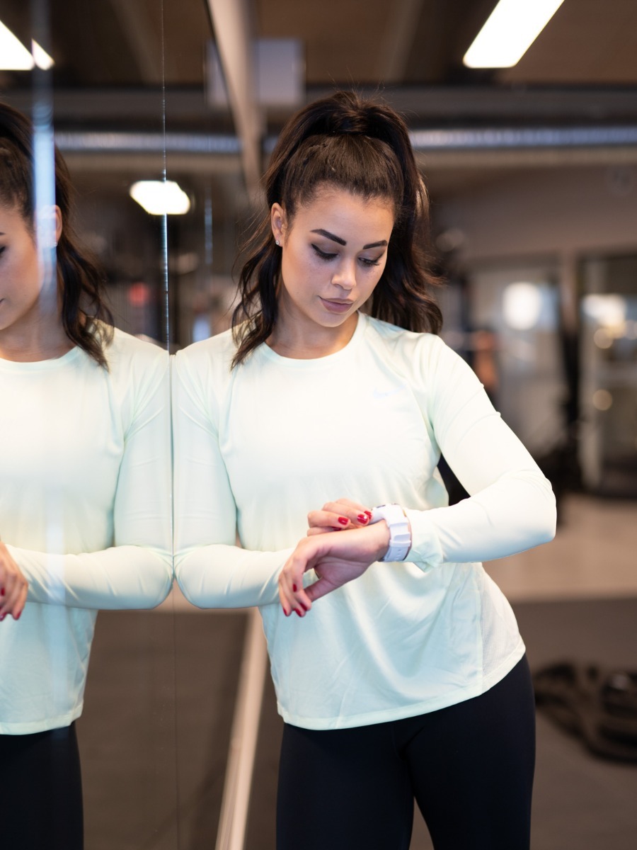 Nike Miler LS Barely Volt/ Reflective Silver