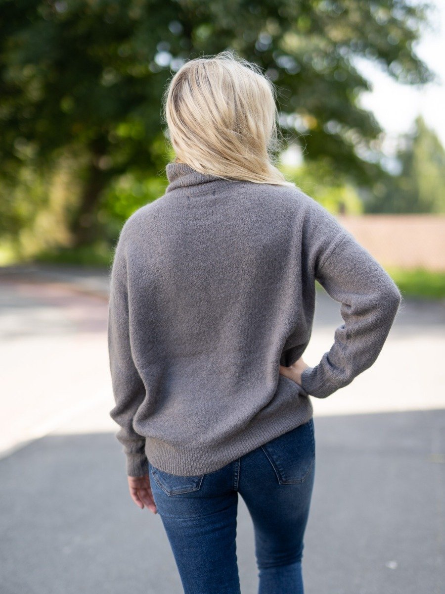 MSCH Copenhagen MSCH Copenhagen Femme Mohair Rollneck Pullover Steel Gray