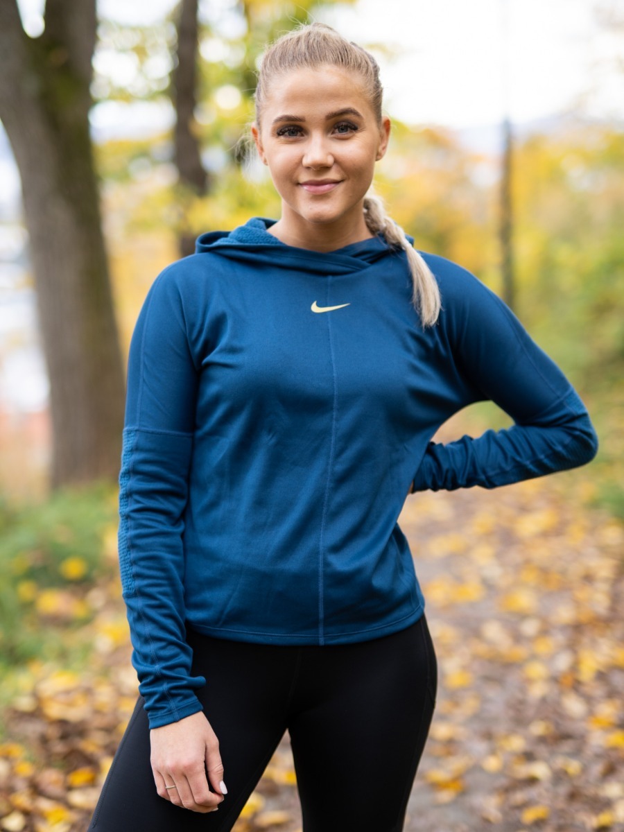 Nike Icon Clash Long Sleeve Top Valerian Blue/ Metallic Gold