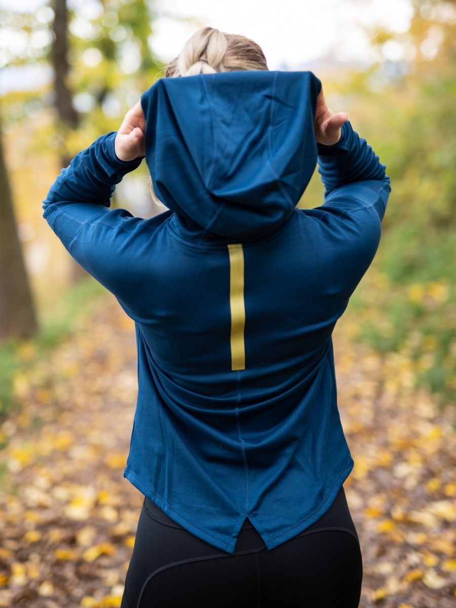 Nike Icon Clash Long Sleeve Top Valerian Blue/ Metallic Gold