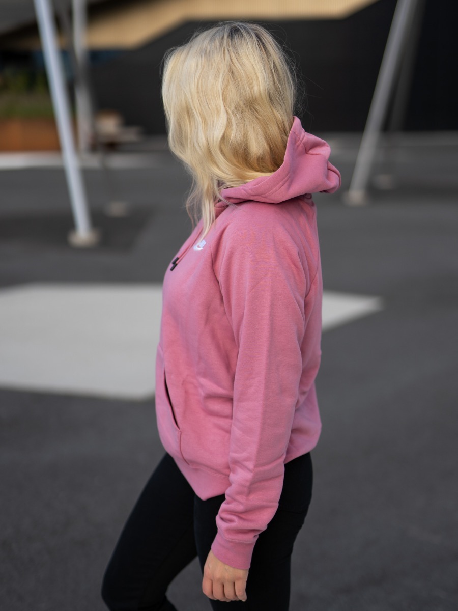 Nike Essential Hoodie Fleece Desert Berry/ White