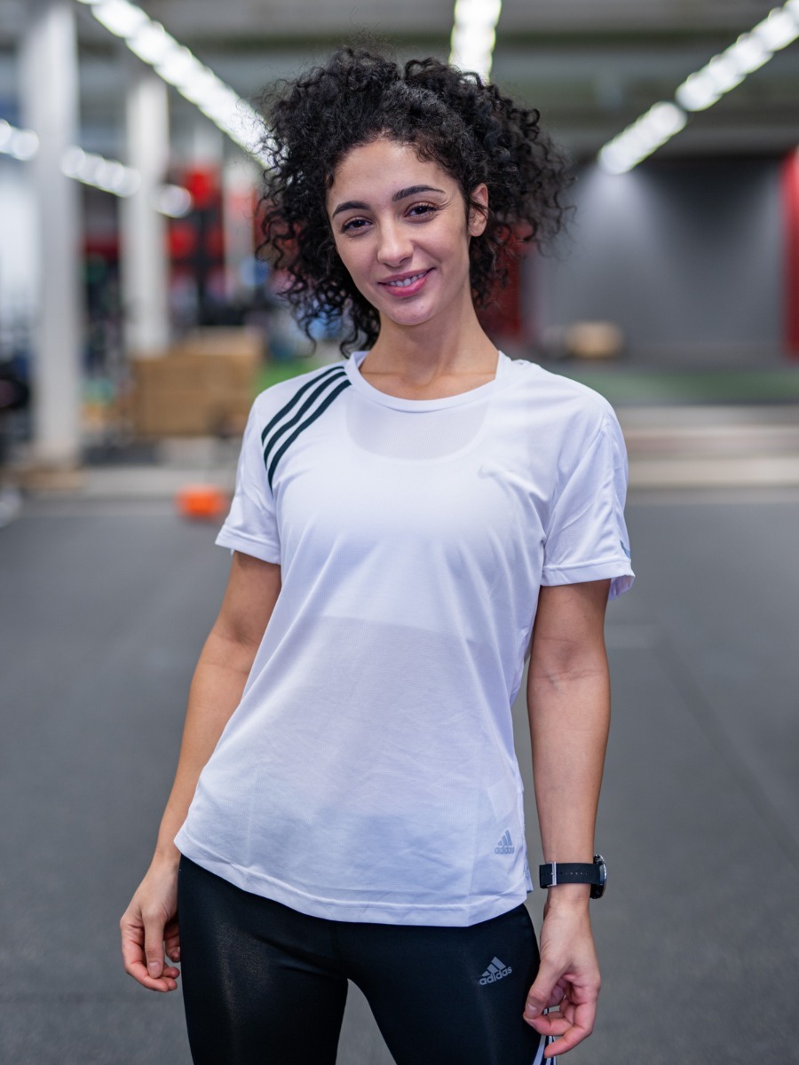 adidas Run It Tee 3 Stripes White