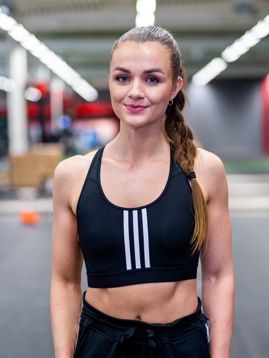 adidas Don't Rest Alphaskin 3 stripes Bra Black/ White