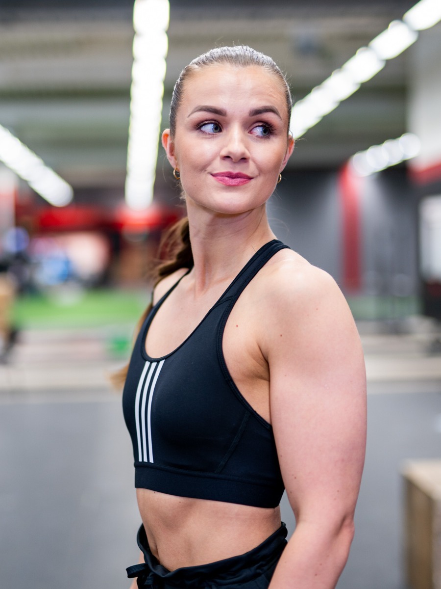 adidas Don't Rest Alphaskin 3 stripes Bra Black/ White