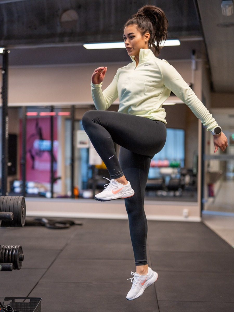 Nike Swoosh Run 7/8  Tights Black