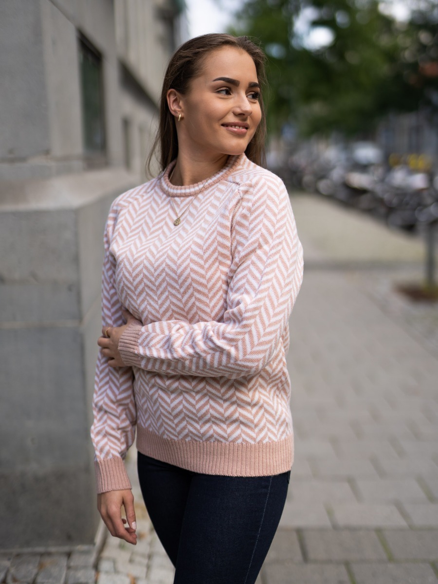 Twentyfour Finse 3D Ullgenser Tåkerosa