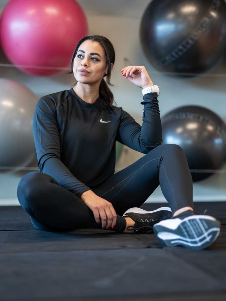 Nike Pacer Crew Long Sleeve Black/ Reflective Silver