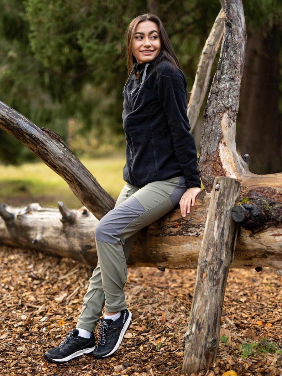 Bergans Hareid Fleece Jacket Black Melange / Solid Charcoal