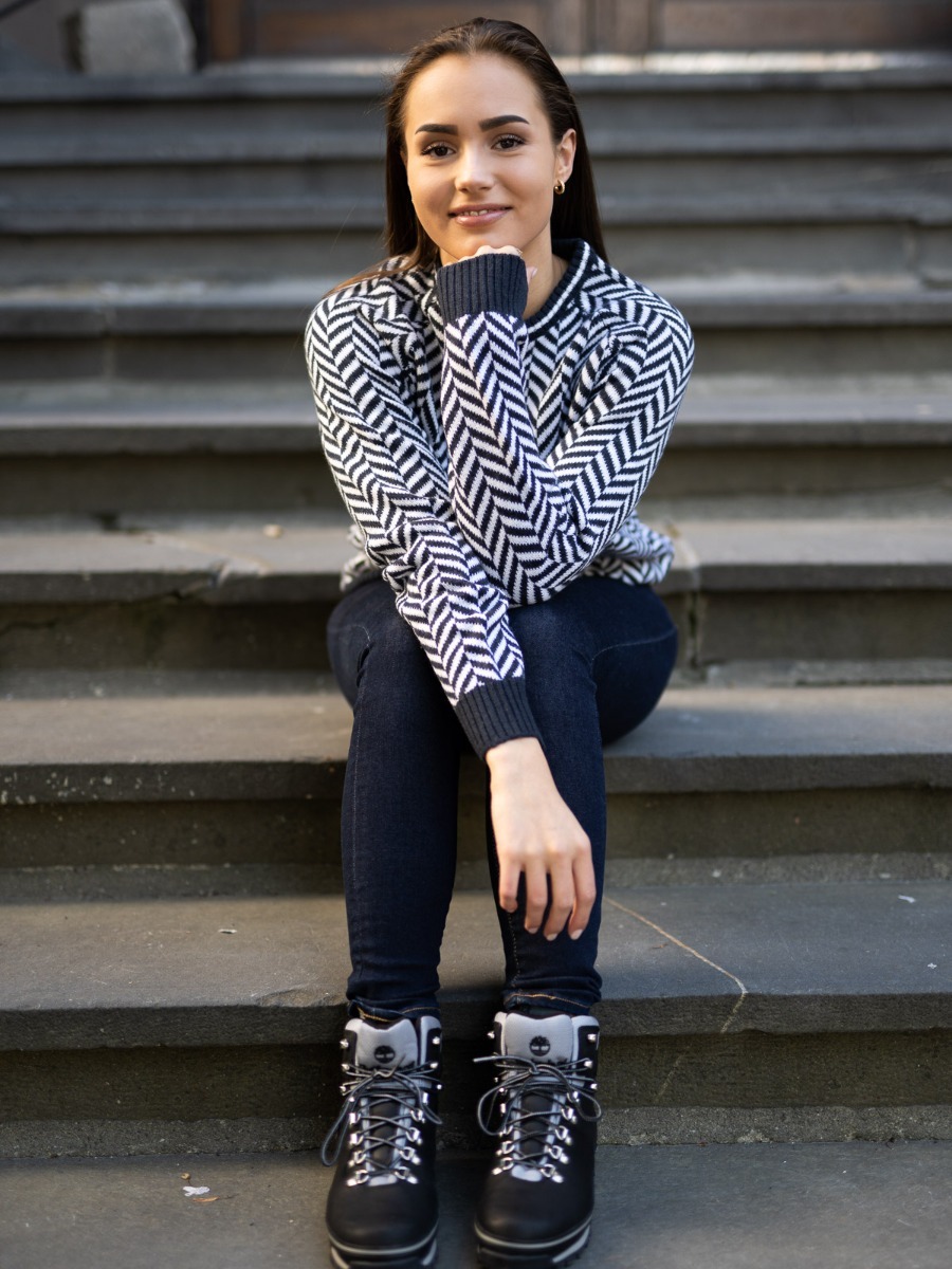 Twentyfour Finse 3D Ullgenser Blekkblå