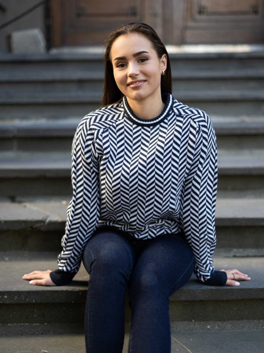 Twentyfour Finse 3D Ullgenser Blekkblå