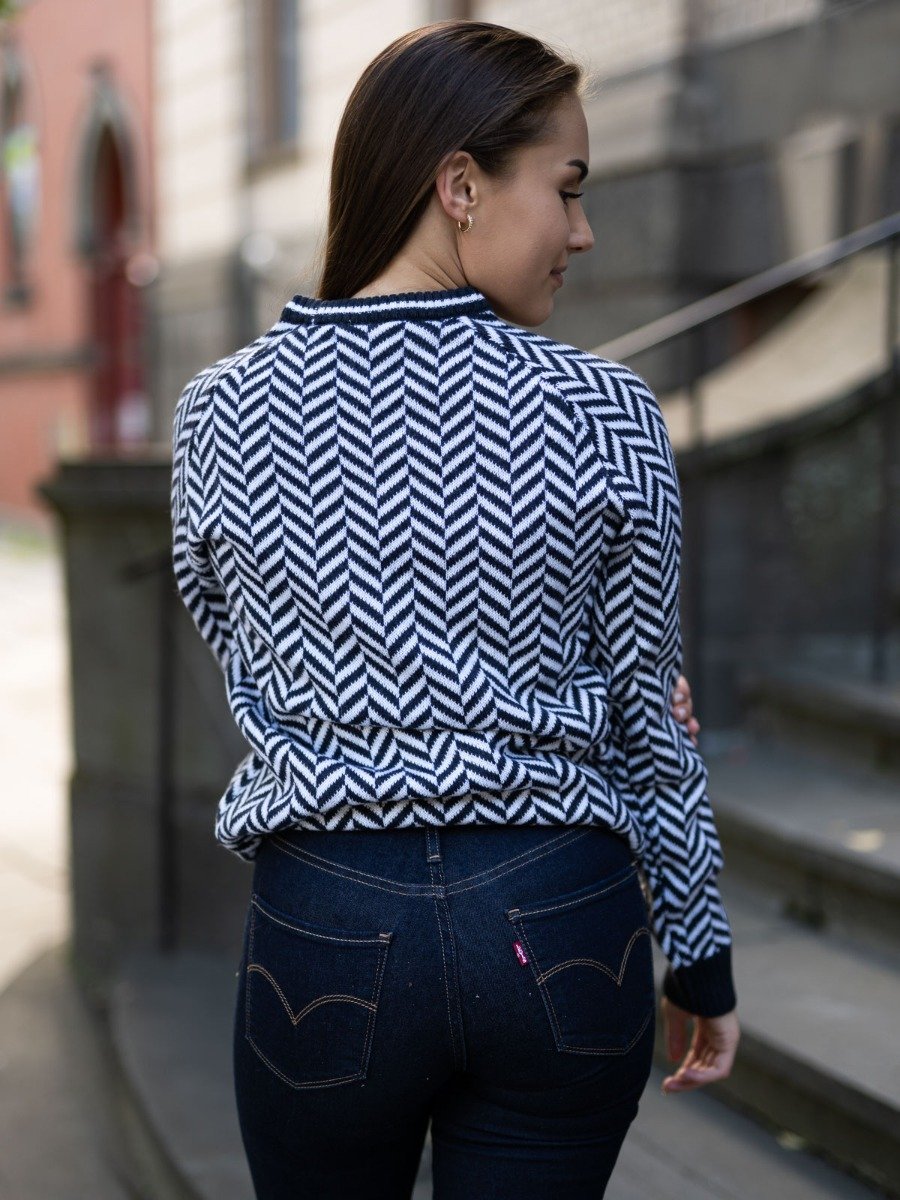 Twentyfour Finse 3D Ullgenser Blekkblå