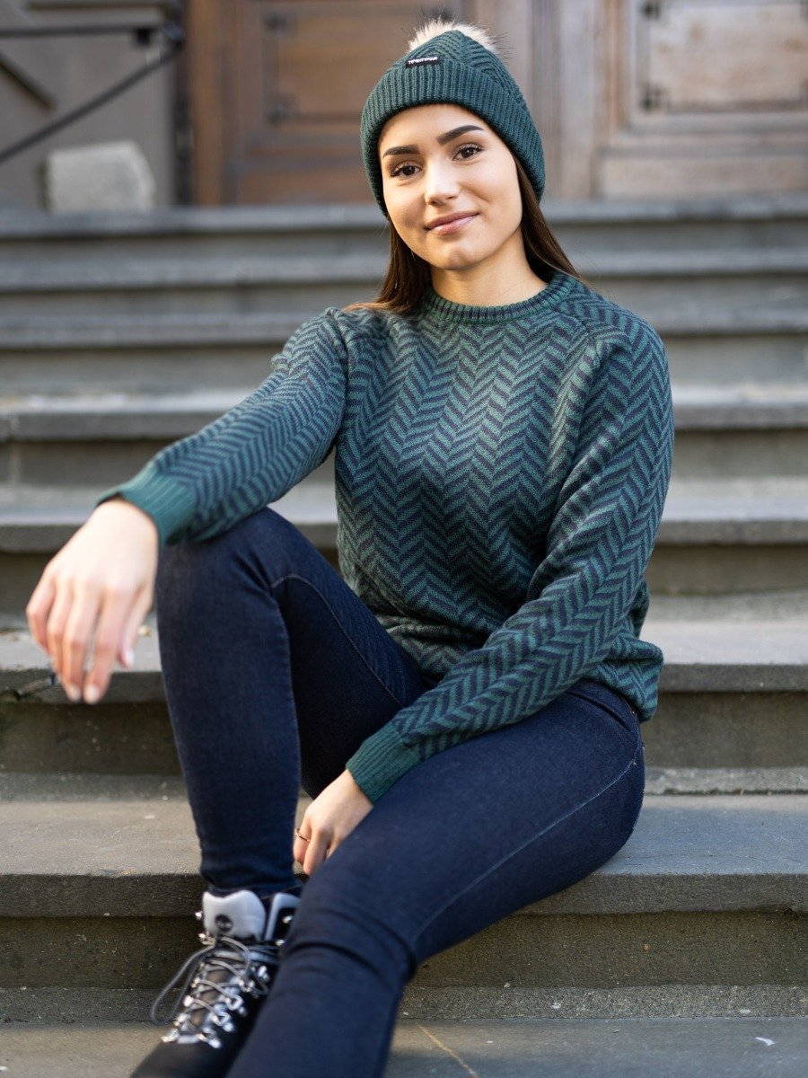 Twentyfour Finse 3D Ullgenser Skogsgrønn