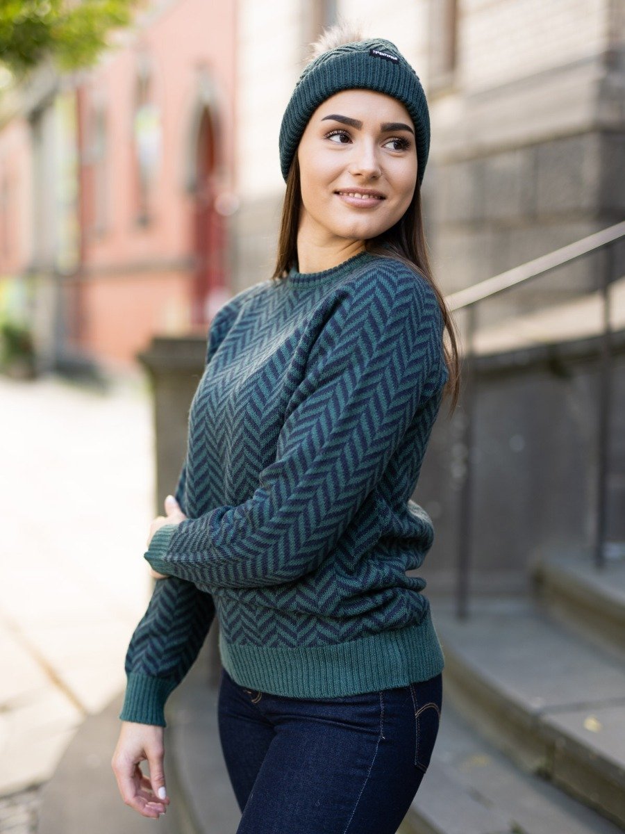 Twentyfour Finse 3D Ullgenser Skogsgrønn