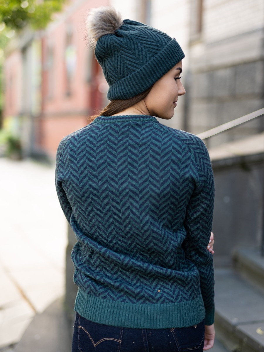 Twentyfour Finse 3D Ullgenser Skogsgrønn