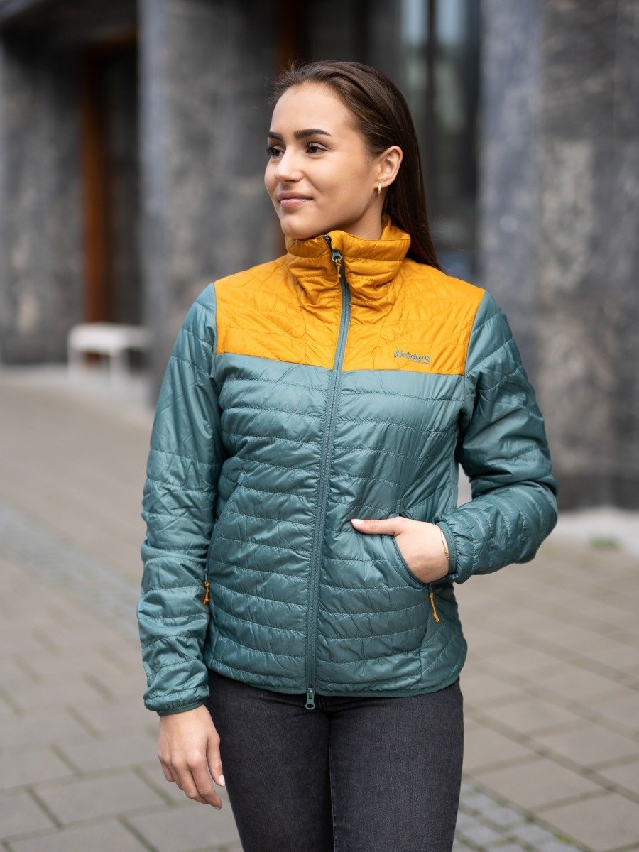 Bergans Røros Light Insulated Jacket Forest Frost / Light Inca Gold