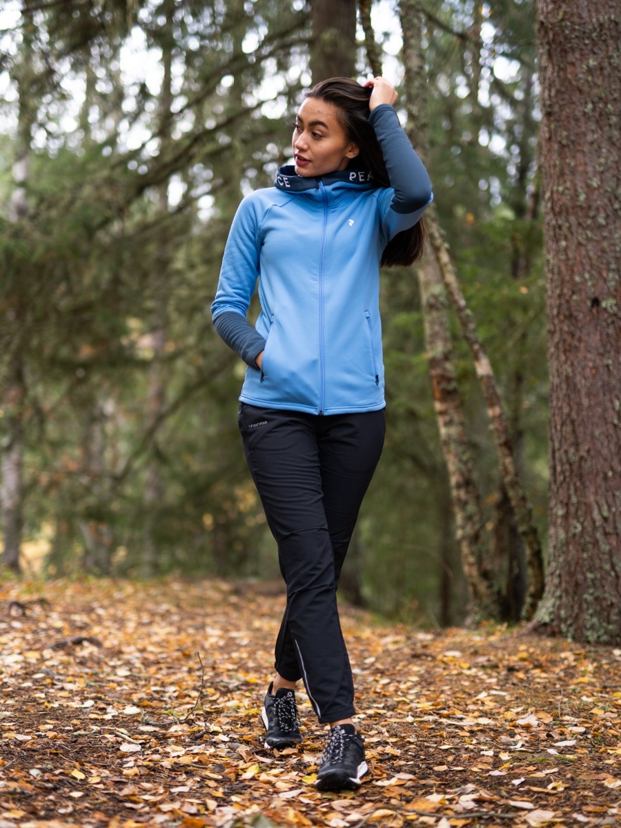 Peak Performance Rider Zip Hood Blue Elevation