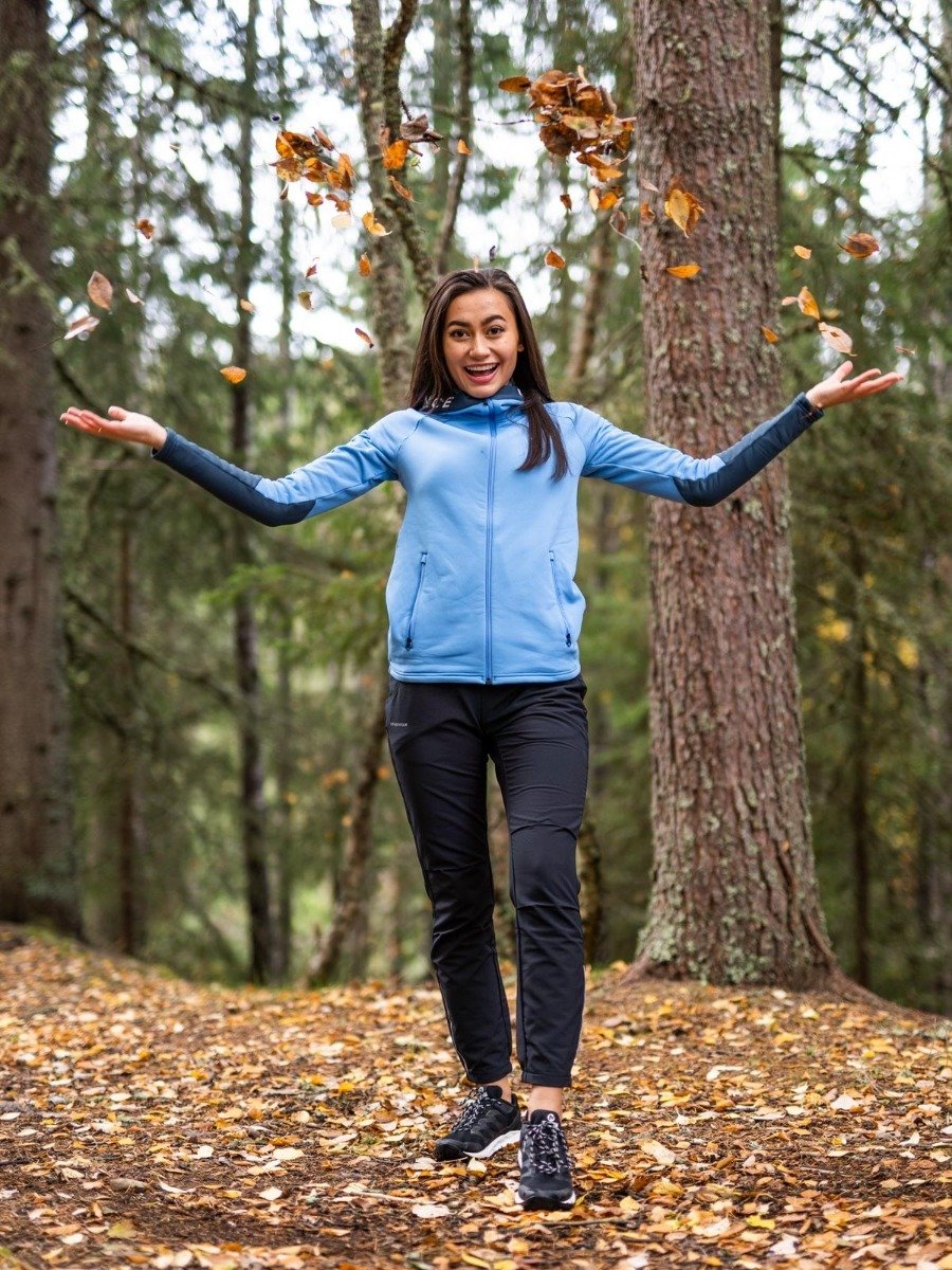 Peak Performance Rider Zip Hood Blue Elevation