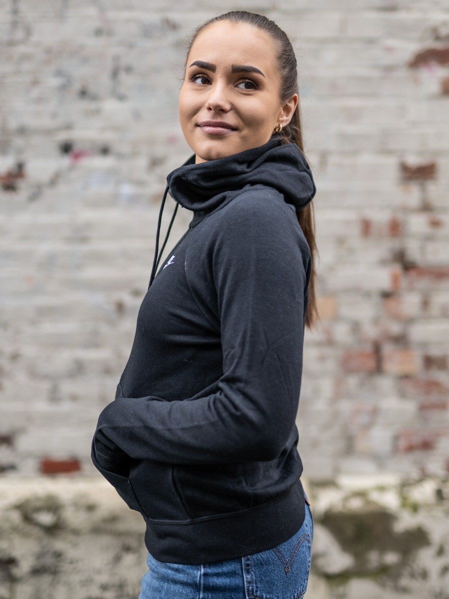 Nike Essential Fleece Full Zip Hoodie Black/ White