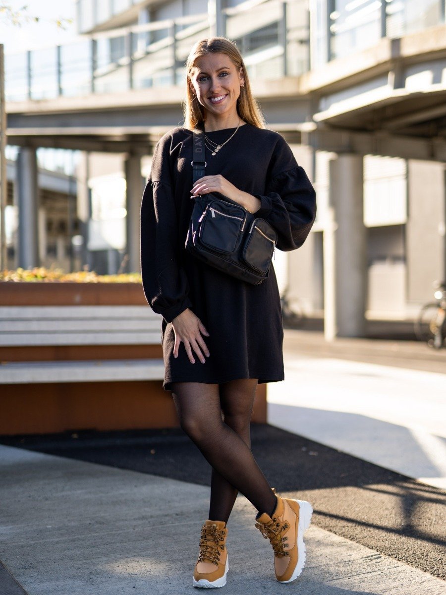 Ichi Yuna Dress Black