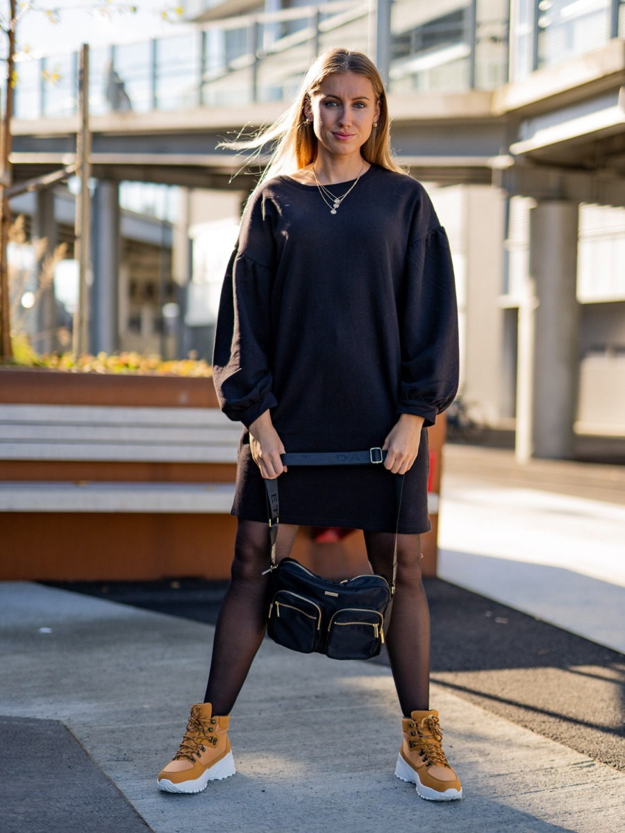 Ichi Yuna Dress Black