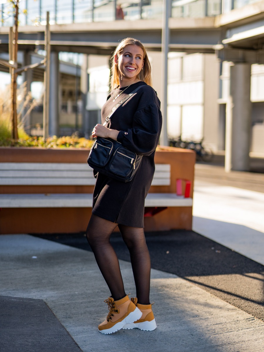 Ichi Yuna Dress Black