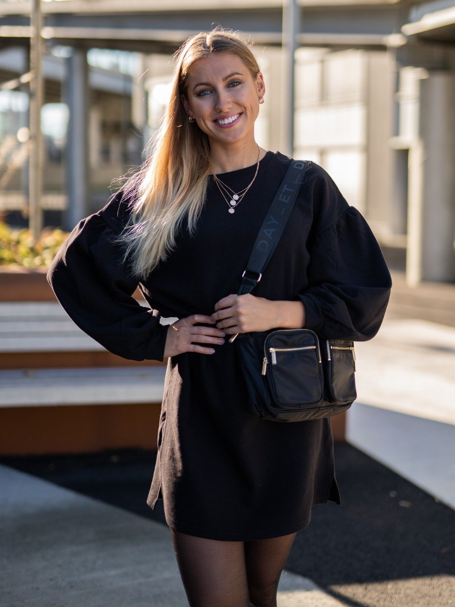 Ichi Yuna Dress Black