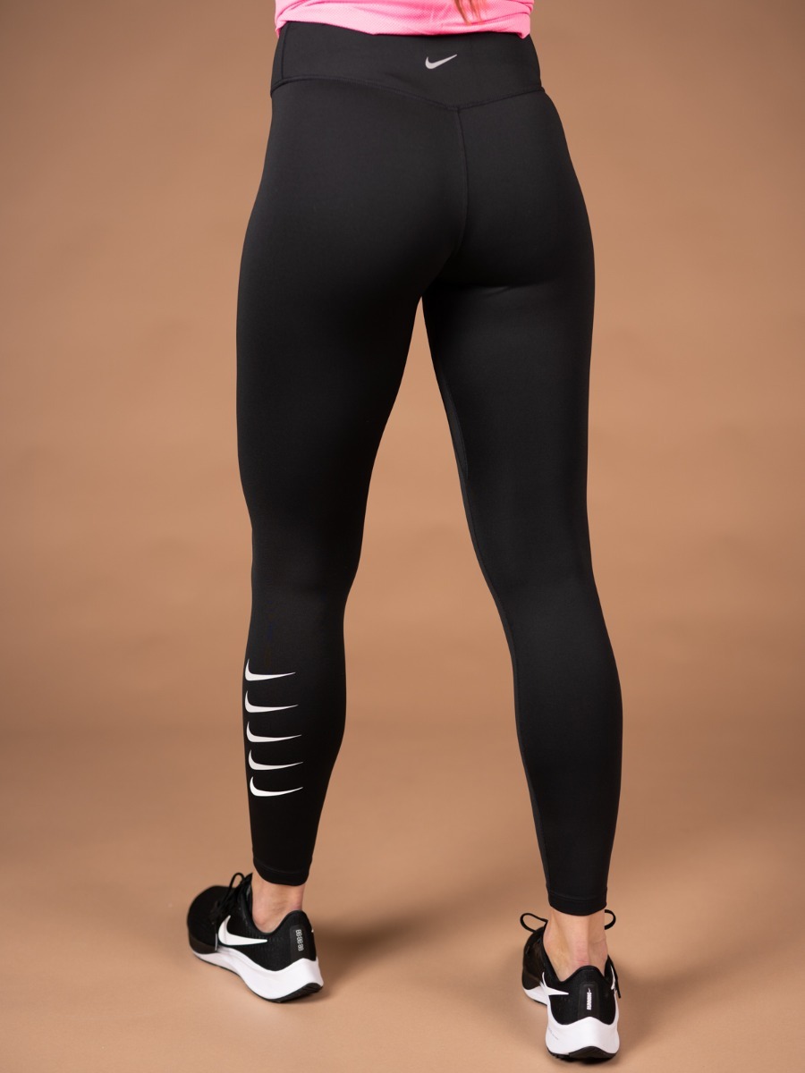Nike Swoosh Run 7/8  Tights Black