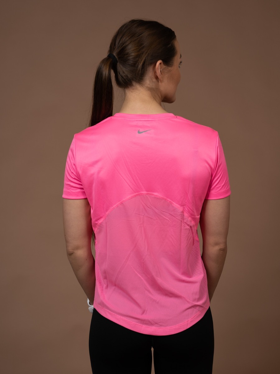 Nike Miler Tee Short Sleeve Pink Glow/ Reflective Silver