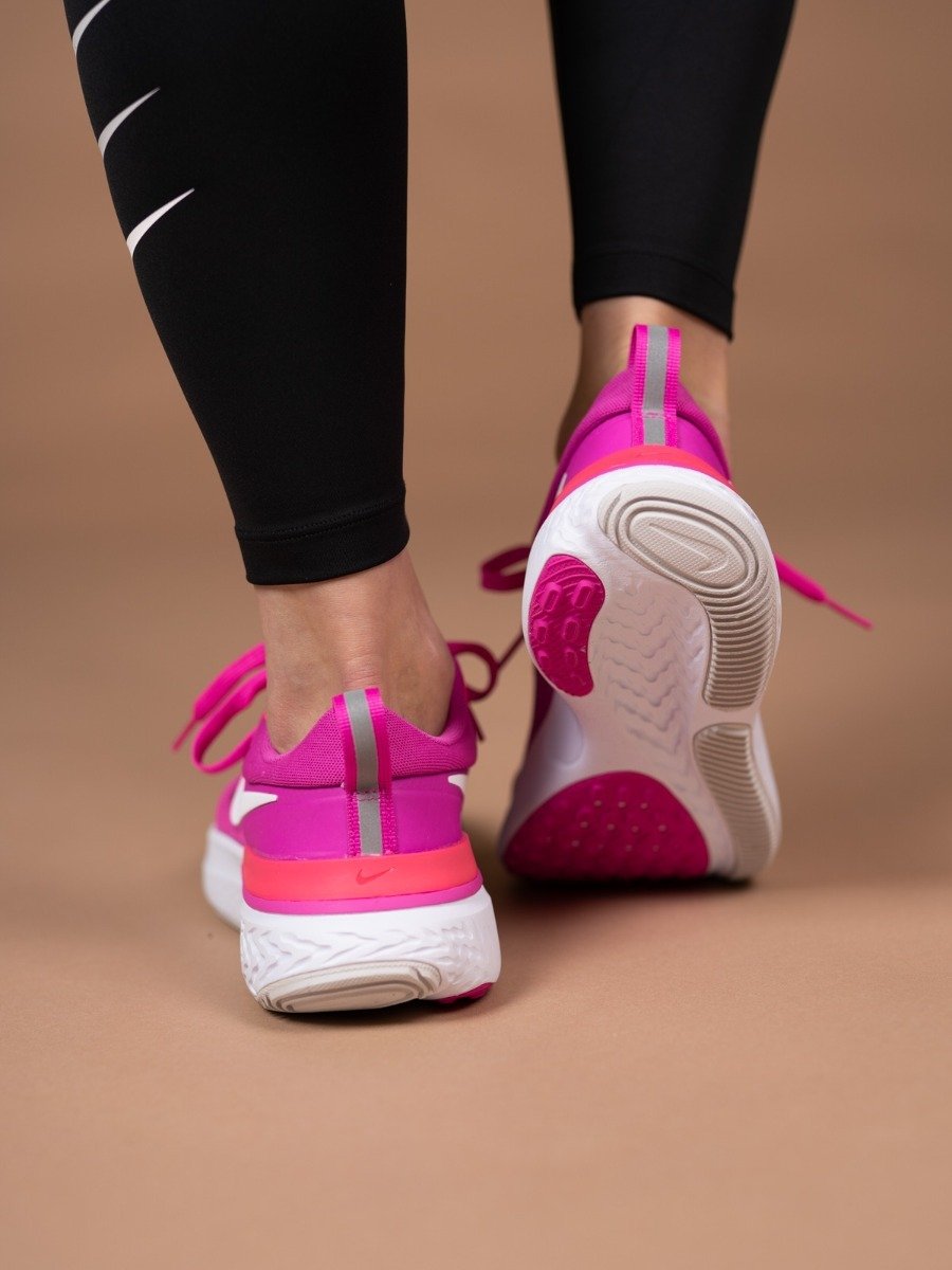 Nike React Miler Fire Pink/ White-Team Orange-Vast Grey