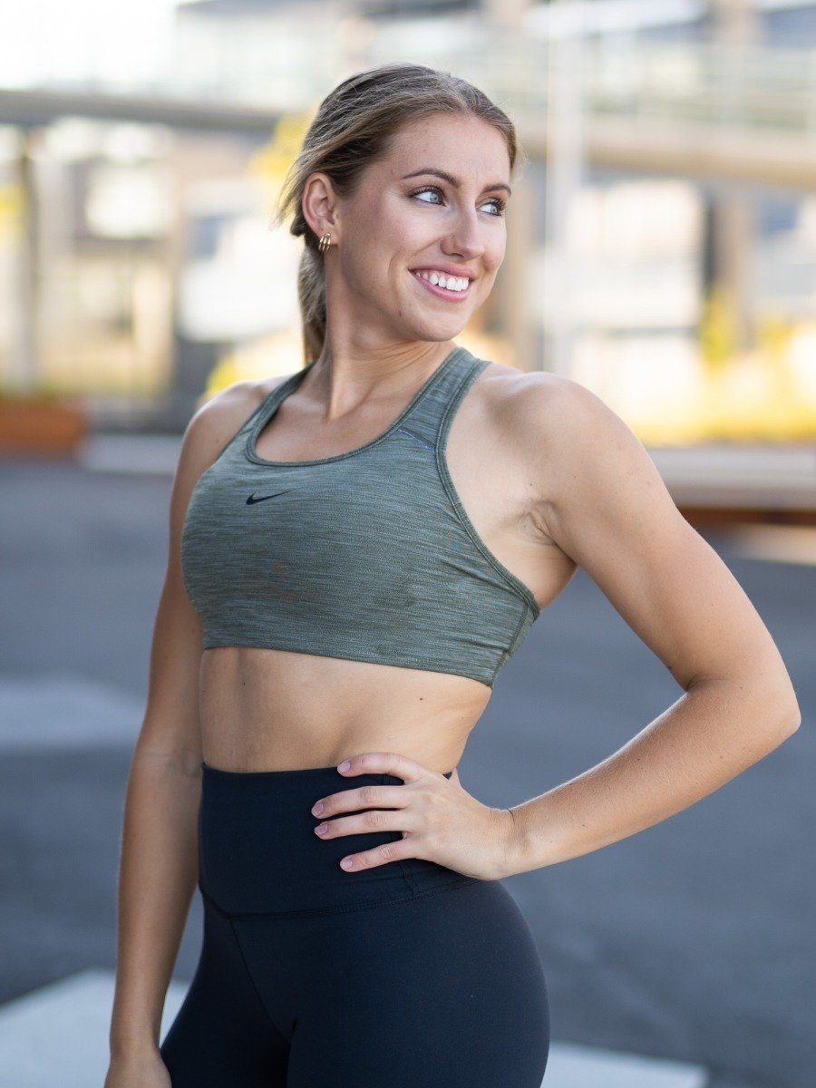 Nike Swoosh Bra Pad Cargo Khaki/ Pure/ Black