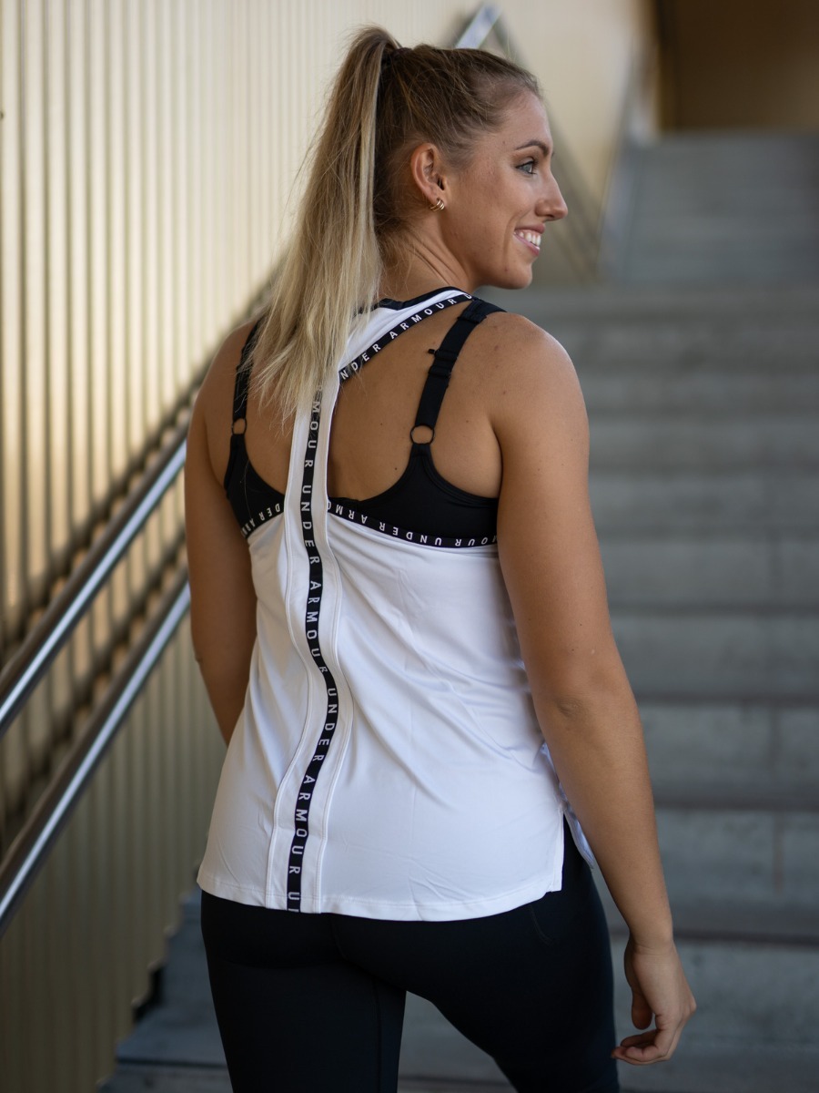 Under Armour Knock Out Tank White/ Black