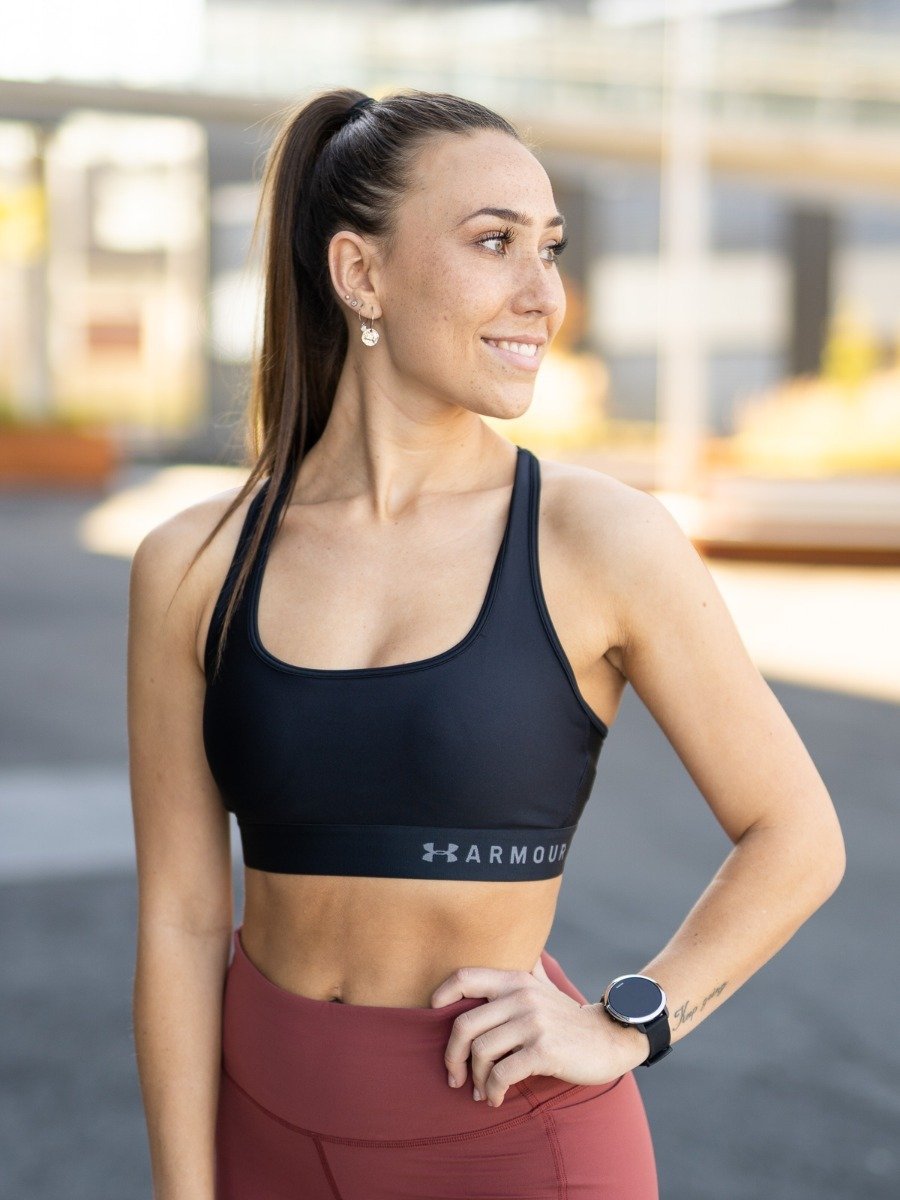 Under Armour Mid Crossback Bra Black