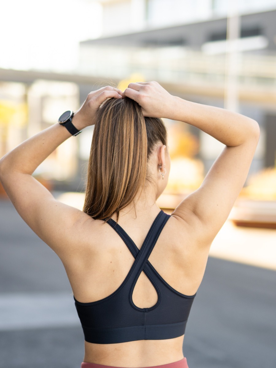 Under Armour Mid Crossback Bra Black