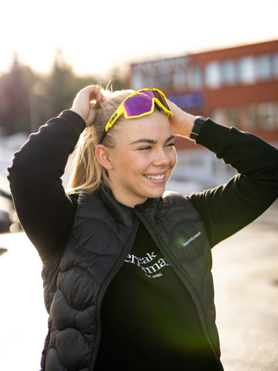 Bliz Active Fusion Matt Neon Yellow/Brown Purple Multi