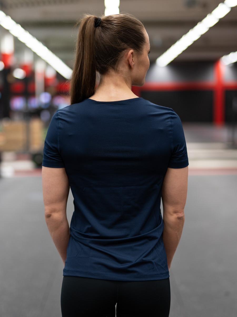 Nike Pro 365 Top Short Sleeve Essential Obsidian/ White