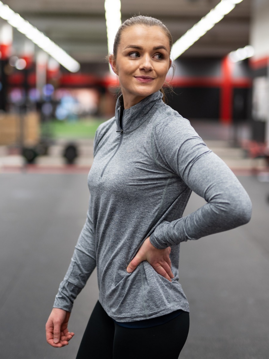 Nike Element Top Halfzip Smoke Grey/ Reflective Silver