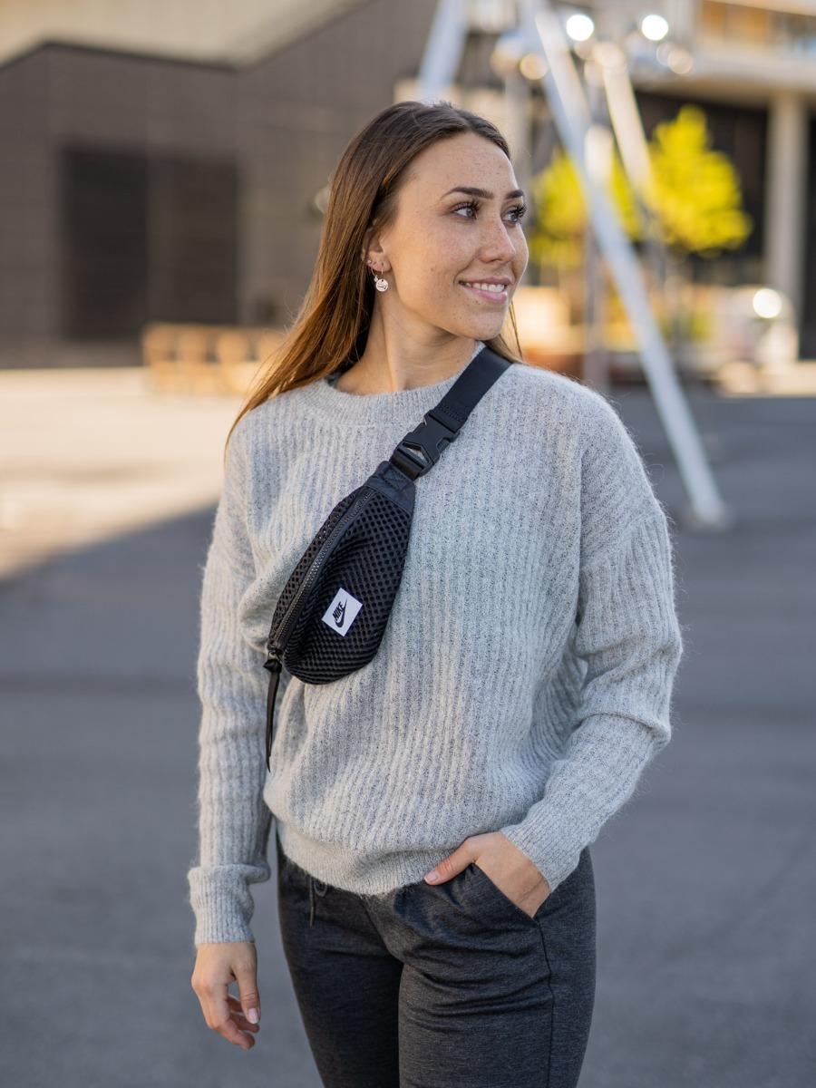 MSCH Copenhagen Femme Rib Mohair Pullover Light Grey Melange